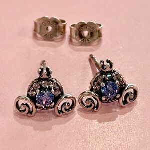 RETIRED Cinderella Pumpkin Coach Earrings